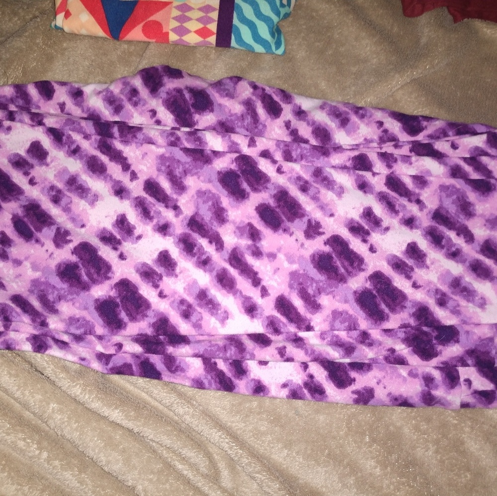 Lularoe os purple tie dye